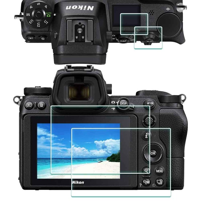 ULBTER Screen Protector for Nikon Z6 II Z7 II Z 7 Z 6 Z7 Z6 [2+2Pack], 0.3mm 9H Hardness Tempered Glass Cover - Image 1